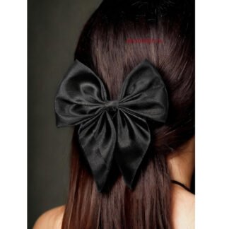 6pcs Satin Bow Alligator Hair Clip, Multicolor