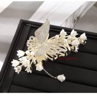 1pcs Butterfly Metal Designer Hair Claw, Big Size