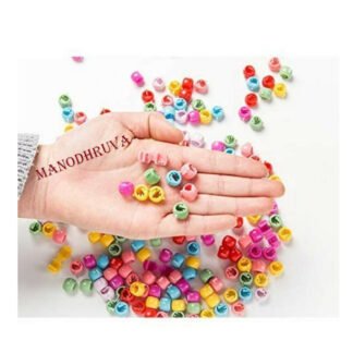 50pcs Indian Hair Beads, Multicolor