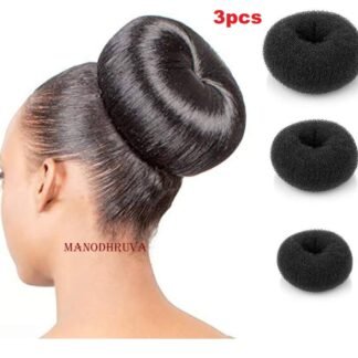 3pcs Set Bun Maker Donut, Black