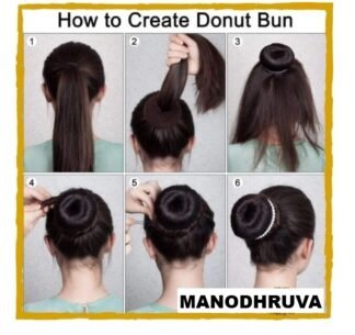 3pcs Set Bun Maker Donut, Black