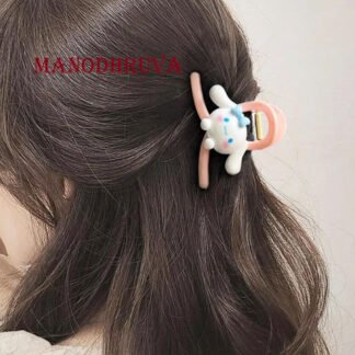 2pcs Plastic Cartoon Hair Claws, Multicolor
