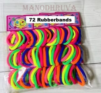 72pcs Multicolor Cotton Rubberbands, Big Size