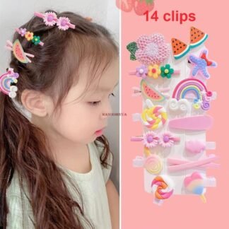 14pcs Designer Hair Clips