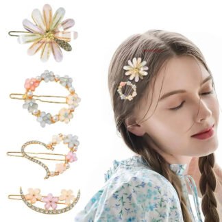 4pcs Floral Hair Clips
