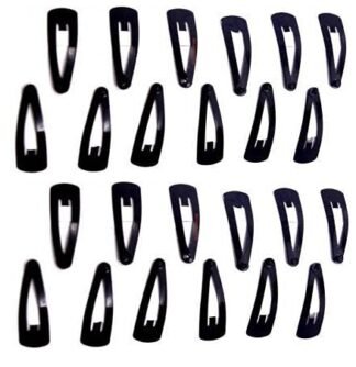 12pcs Small Black Tictac Hair Clips