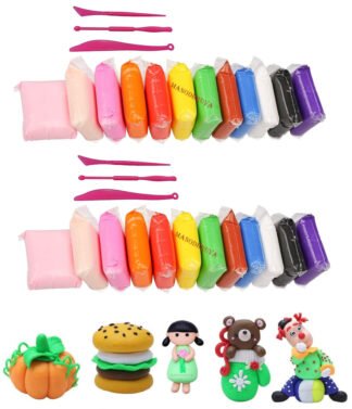 1 Packet of Air Dry Clay (12 Colors)