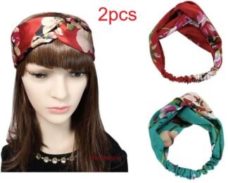 2pcs Elastic Knotted Headbands