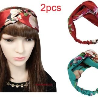 2pcs Elastic Knotted Headbands
