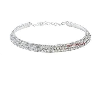1pcs Rhinestone Choker (3 Line Choker Design)