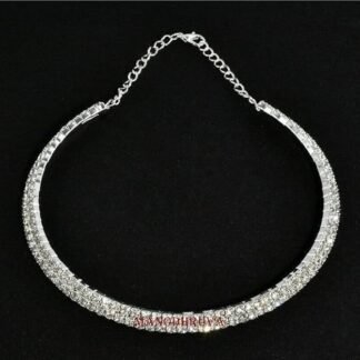 1pcs Rhinestone Choker (2 line Design)