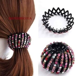 Rhinestone Bird's Nest Hair Clip 1 Pc