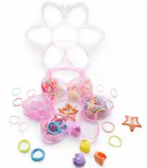 Hair Accessories Gift Box, Pink Color