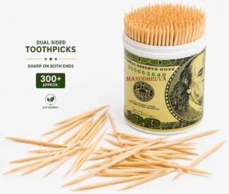 1 Box of Dual Pointed Toothpicks, 300pcs Sticks in one Box