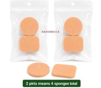4pcs Puff Sponges (2 Packets means Total 4pcs Spnges)