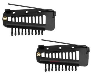 2pcs Dupatta and Hair Extension Clips(Black)