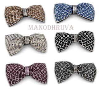 1pcs Rhinestones Bow Alligator Clips, Multicolor