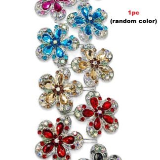 1pc Designer Hair Clip, Metal, Multicolor