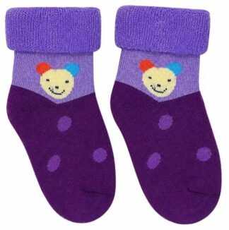 Baby winter socks for 1–2 years, warm knitted socks in random color