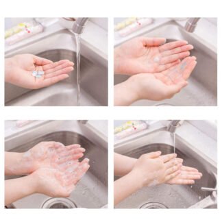 2 Pcs Portable Paper Soap Strips Bottle, Random Color Strips