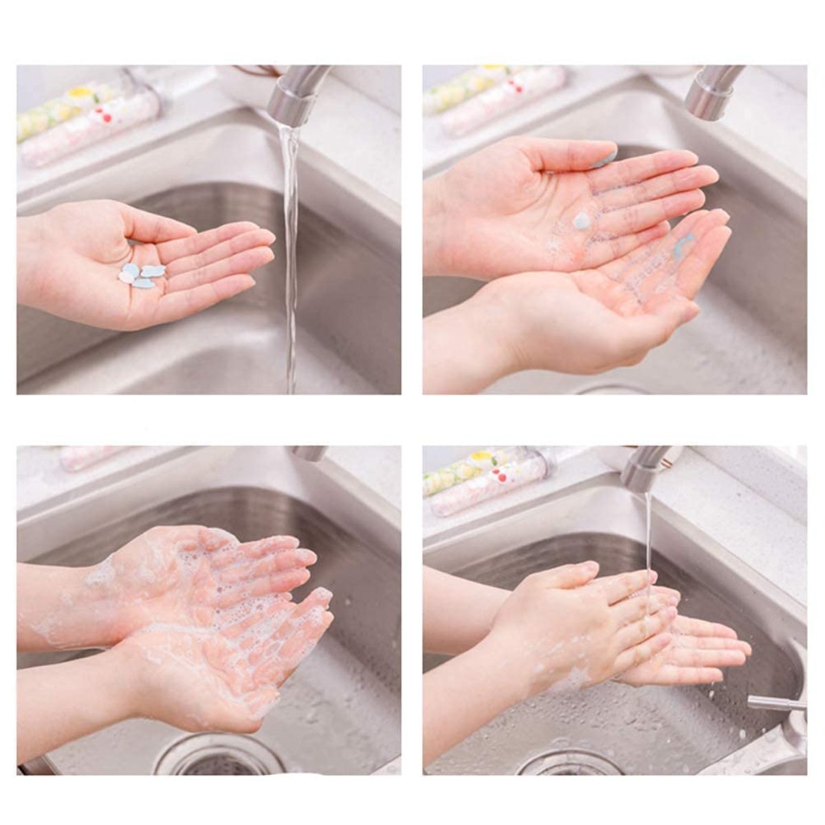 2 Pcs Portable Paper Soap Strips Bottle, Random Color Strips - Image 6